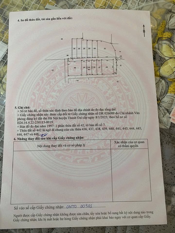 Đất nền Thôn Cầu Cự Khê 36.7m² - Đất thổ cư 100%