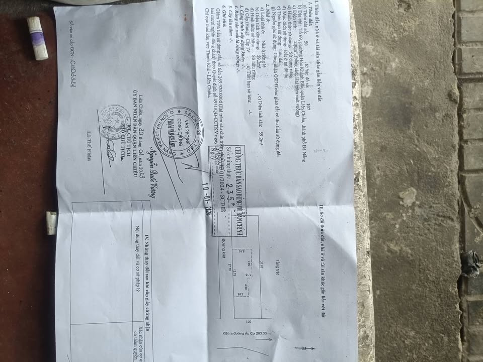 Đất nền Âu Cơ Liên Chiểu 200m2 3.37 tỷ - Đường to ô tô