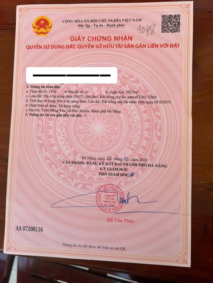 Đất Nền Duy Xuyên 102m² Gần KCN SEDA - Giá 239 Triệu Bán Gấp