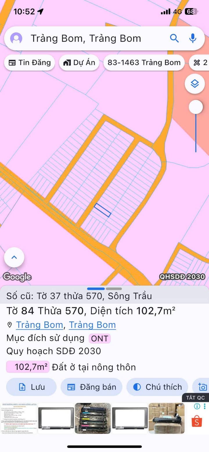 Đất nền Sông Trầu 100m² - Sổ đỏ chính chủ, tiềm năng tăng giá!