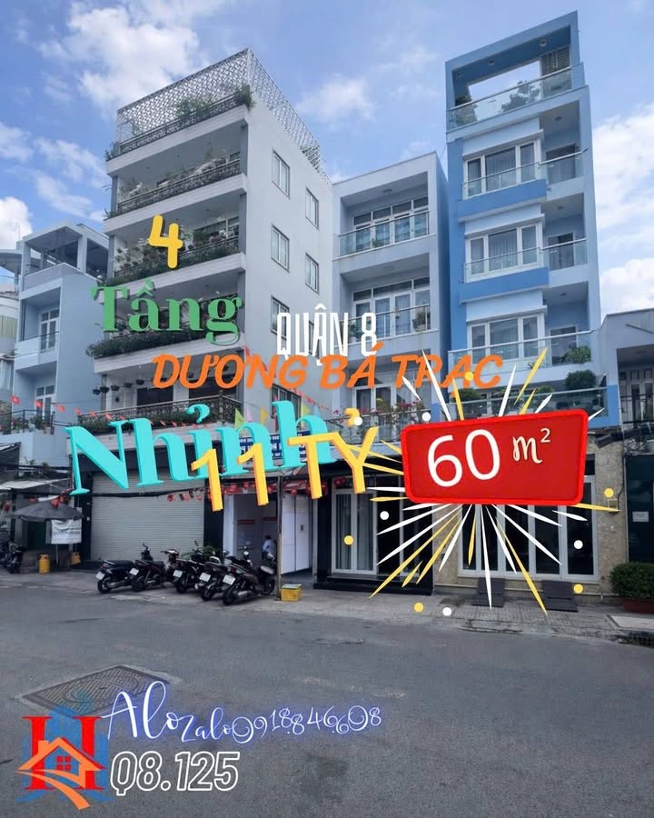 Nhà Phố Q.8 - 60m², nhỉnh 11 tỷ - Mặt tiền kinh doanh sầm uất!