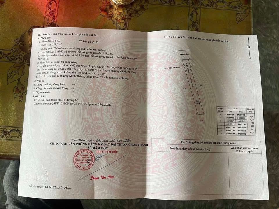 Đất Nền Mặt Tiền Đường Nhựa Sát KCN Becamex Bình Phước - 500 Triệu