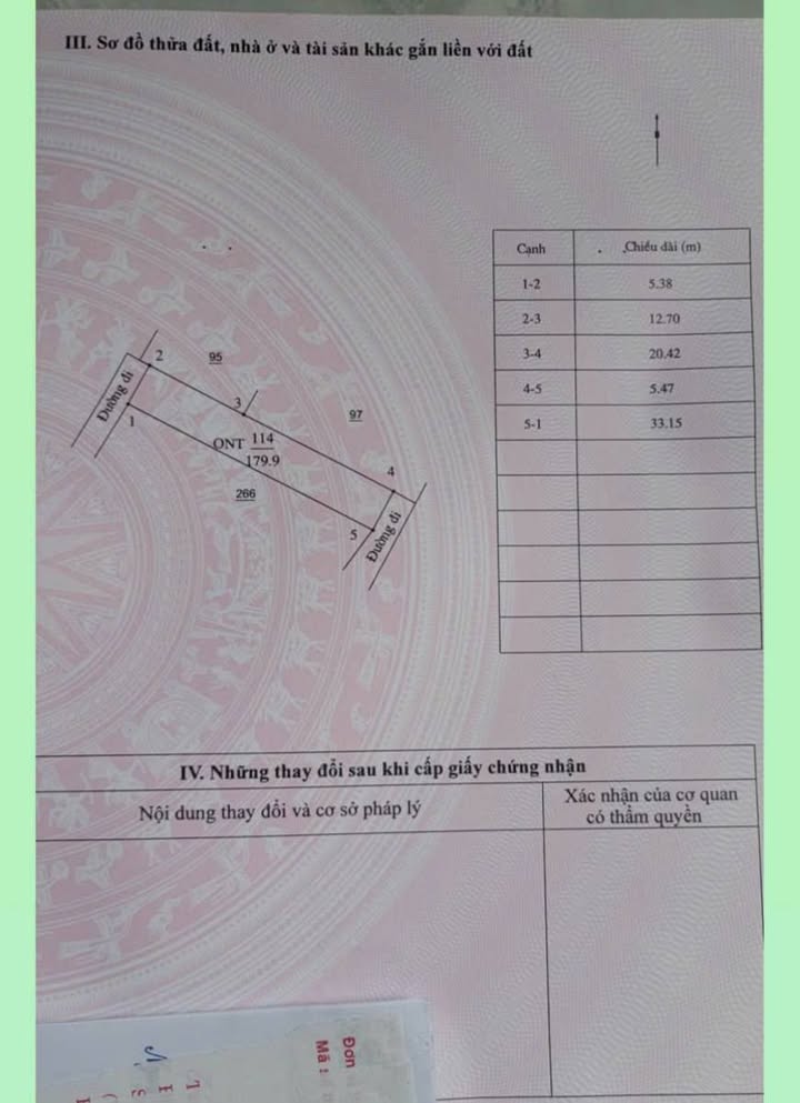 Bán đất Tịnh Khê 179m² - Sổ đỏ lâu dài, gần biển Mỹ Khê