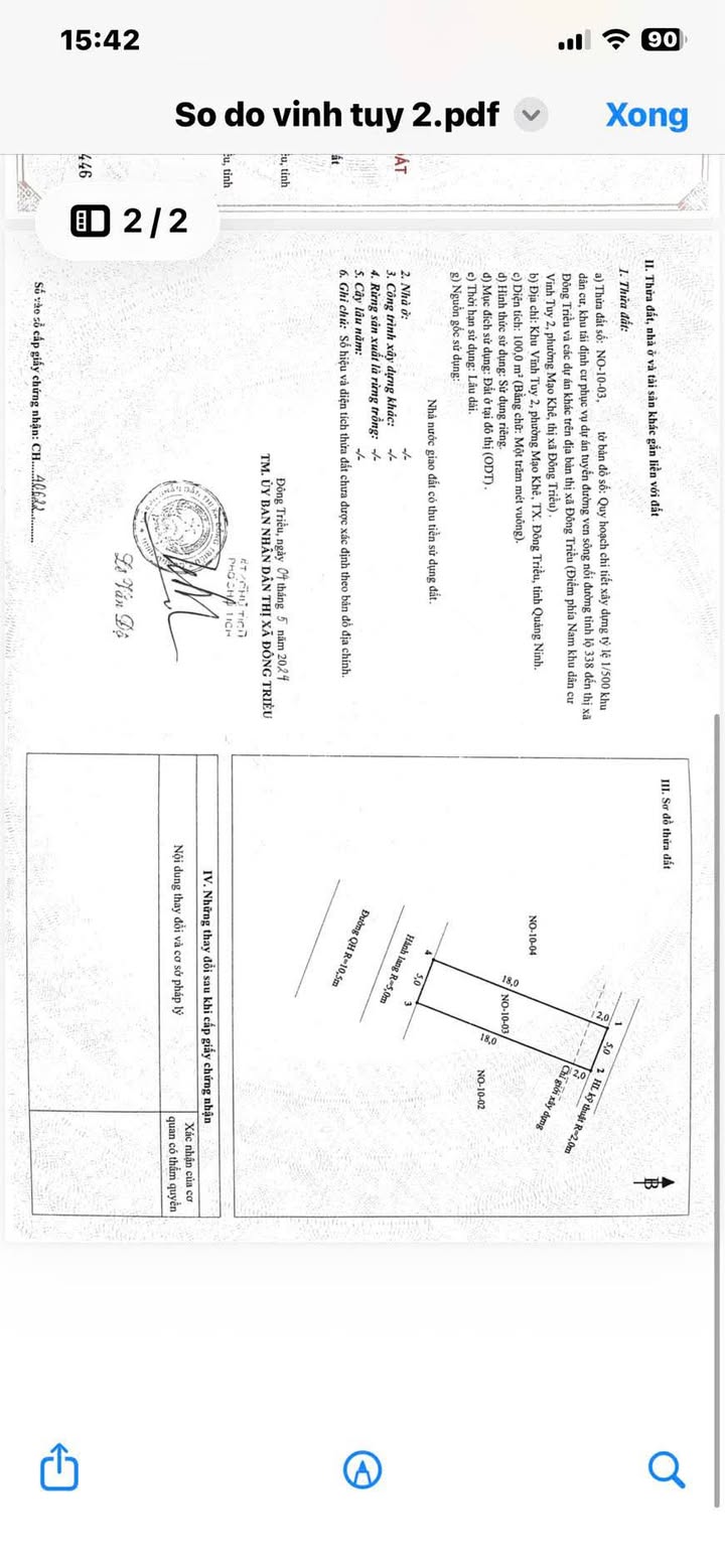 Đất nền Mạo Khê, Đông Triều 100m² - Tiềm năng tăng giá vượt trội