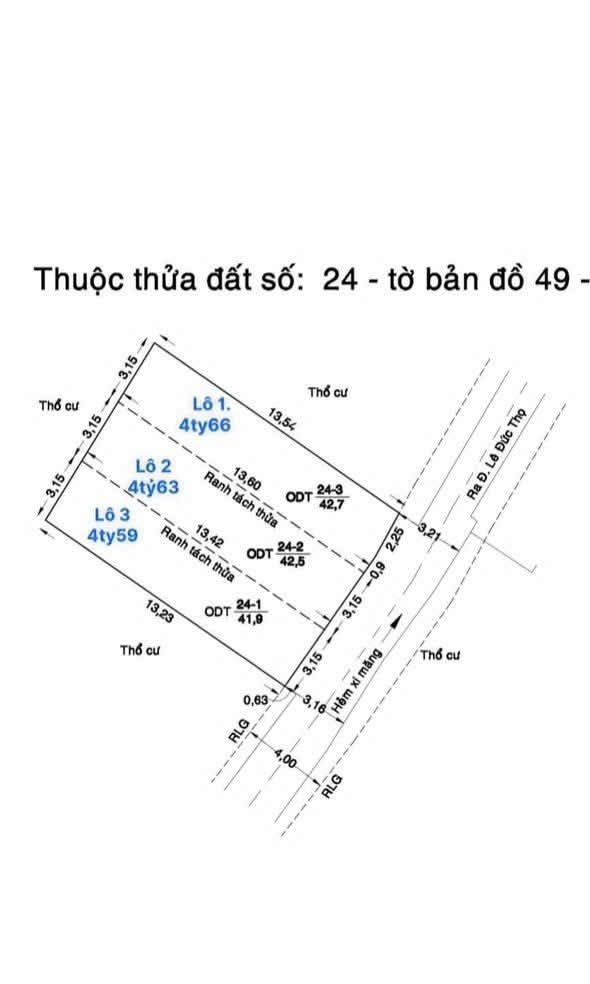 Đất nền MT Lê Đức Thọ, Gò Vấp - 43m² - Giá từ 4.59 tỷ - Lô đẹp