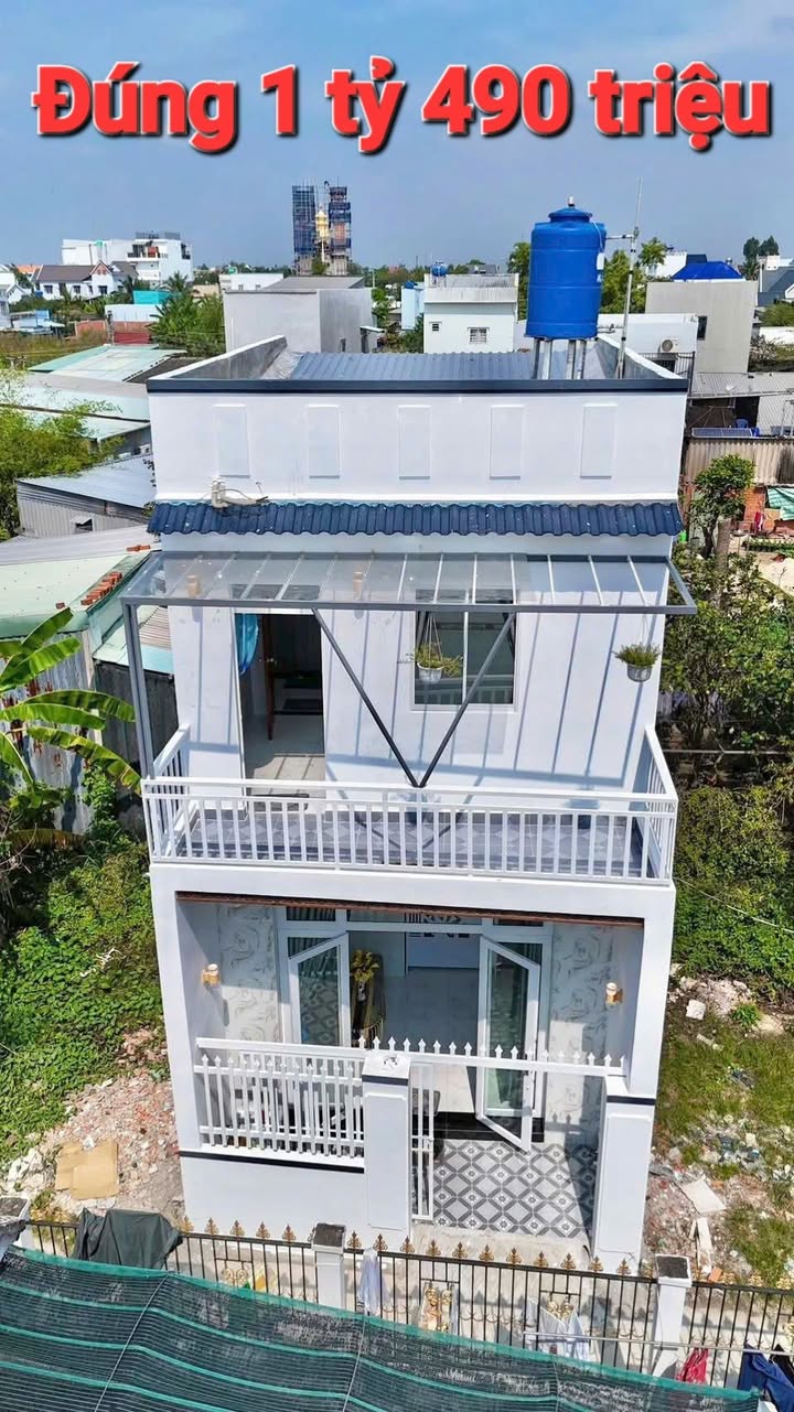 Nhà 1 Trệt 1 Lầu TT Cần Giuộc, Long An - 41m², Sổ Hồng Riêng, Giá 1.49 Tỷ