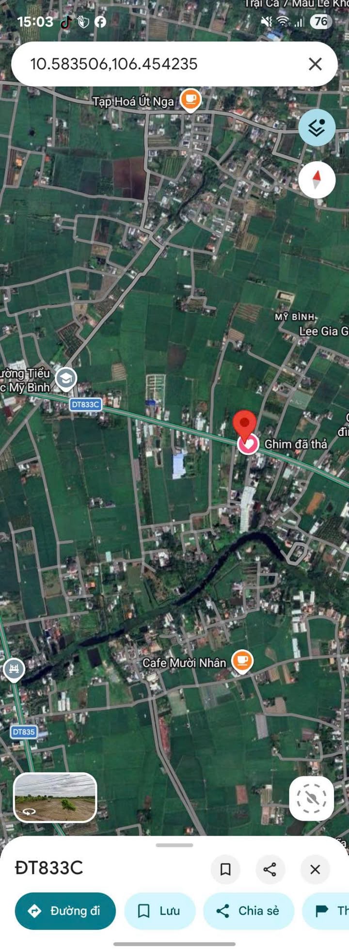 Đất nền TL833D Tân Bình 340m² 1,326 tỷ - Sổ đỏ chính chủ