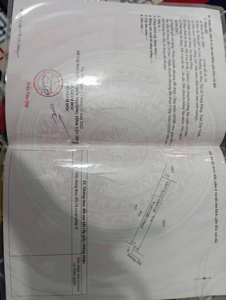 Đất nền Trảng Bàng 205m² giá 630 triệu - Sổ đỏ chính chủ!