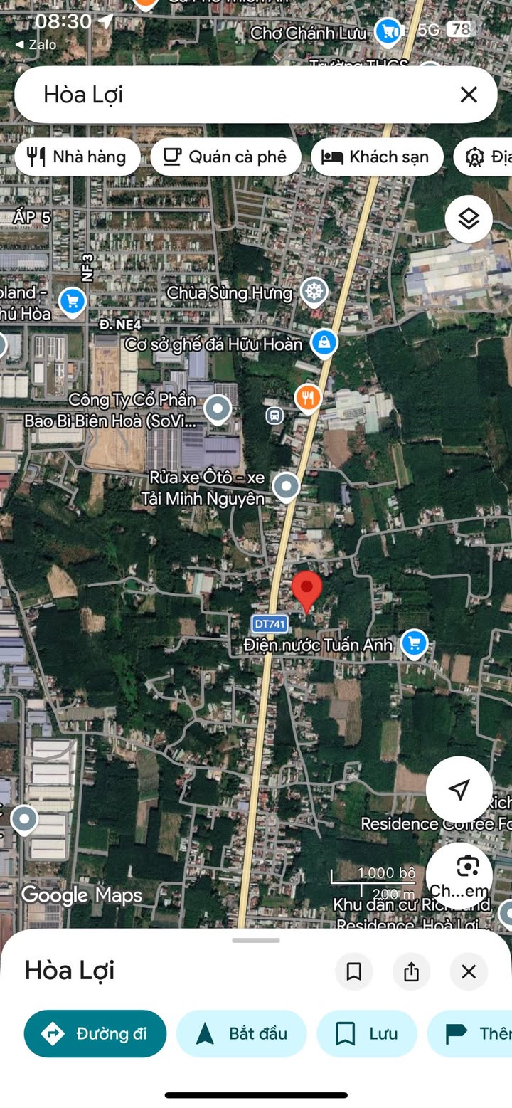 Bán đất nền Hòa Lợi, Bến Cát - 168m² - Sổ hồng sẵn, gần DT741