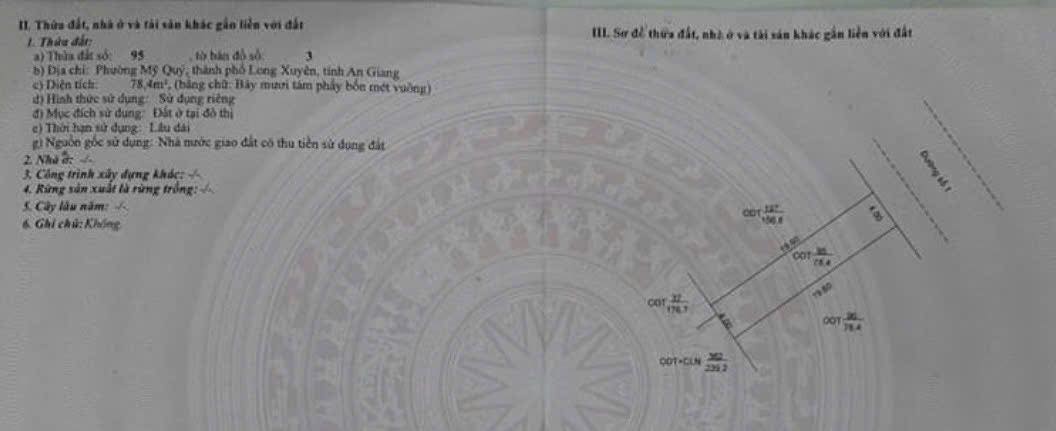 Đất nền KDC Tây Sông Hậu Long Xuyên 78.4m² - Tiềm năng sinh lời vượt trội!