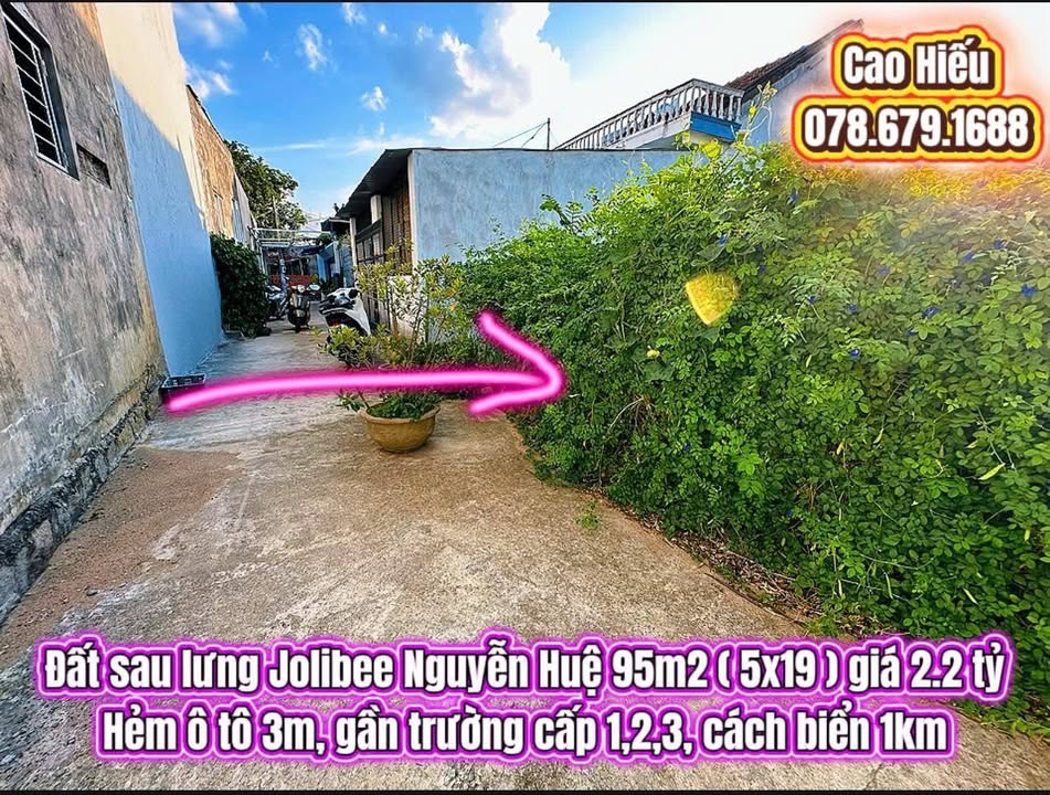 Đất Nền Tuy Hoà 95m² Gần Biển - Giá 2.2 Tỷ, Hẻm Ô Tô