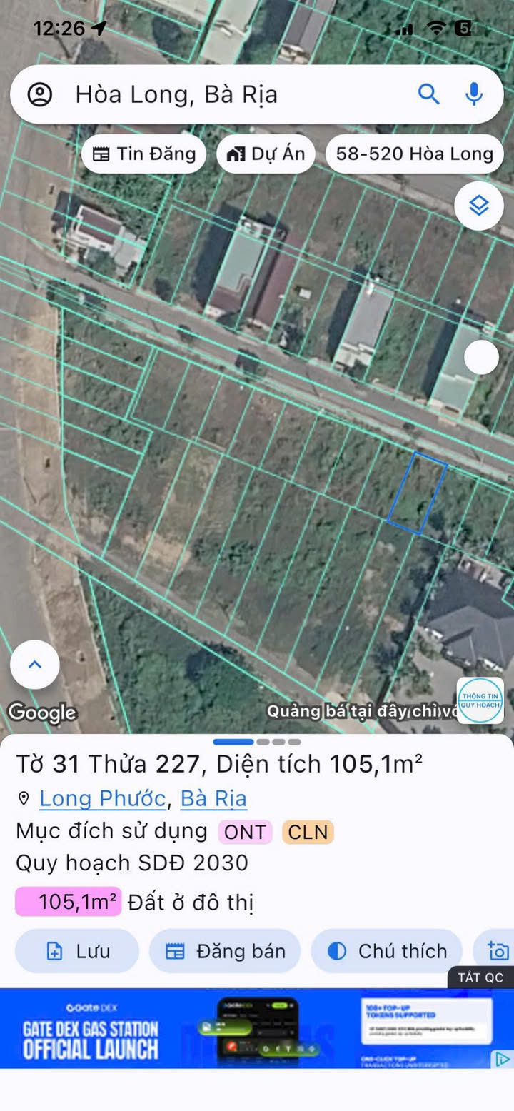 Đất Vàng 105m² Mặt Tiền HL2, Bà Rịa - Giá 2 Tỷ, Sổ Hồng Sẵn