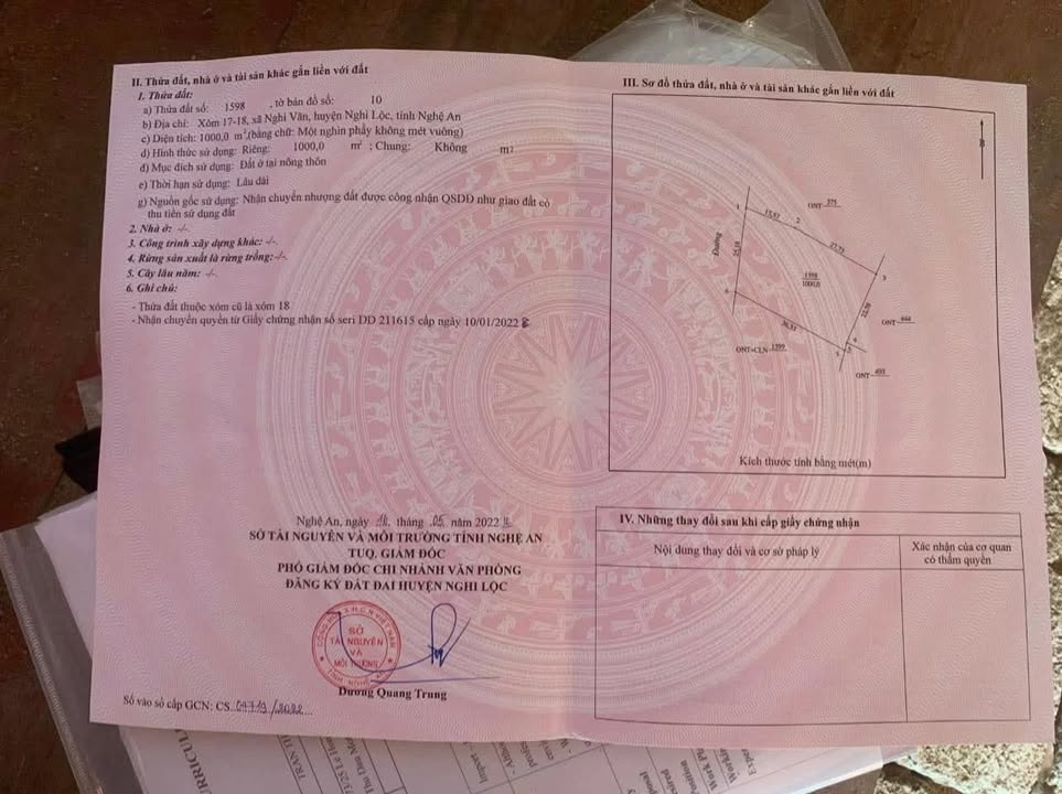 Lô đất Quốc lộ 48E Vinh 1000m² giá từ 2 tỷ - Sổ đỏ chính chủ!