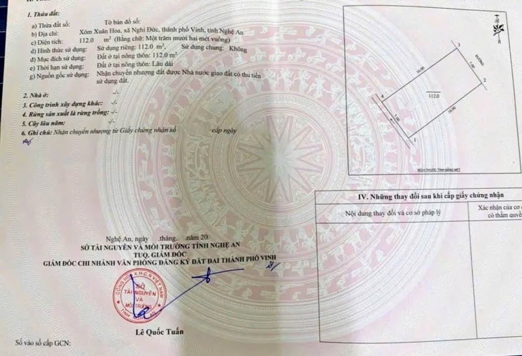 Đất Tái Định Cư Lê Quý Đôn Vinh 112m² - Giá 5 Tỷ Tốt