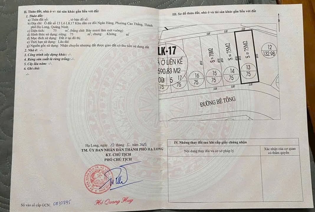 Đất nền Hạ Long 75m² - Đường to ô tô tận nơi!