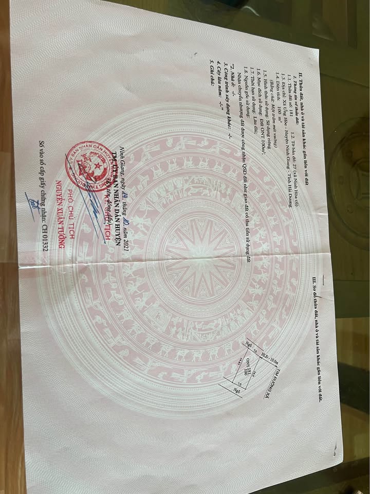 Bán nhà mặt đường Ứng Hoè, Ninh Giang 100m² - Giá 1 tỷ, Sẵn Sàng Ở Ngay!