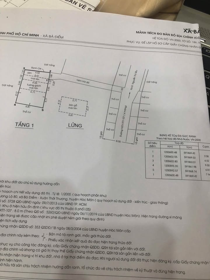 Nhà riêng Bà Điểm, Hóc Môn 67m² 2.85 tỷ - Vị trí đẹp, sổ hồng sẵn!
