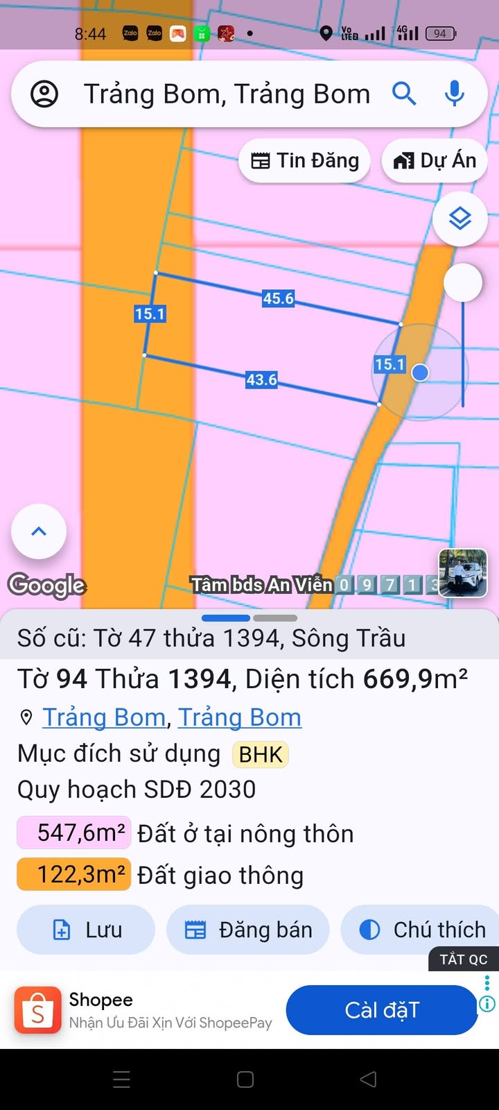 Đất Vàng Trảng Bom 675m² Sổ Đỏ Chính Chủ - Gần KCN Bàu Xéo