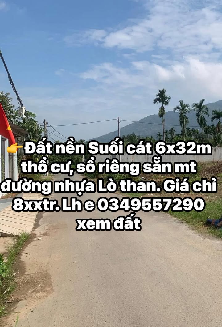 Đất Nền Suối Cát 192m² Sổ Riêng - Đường Nhựa Lò Than Giá Tốt