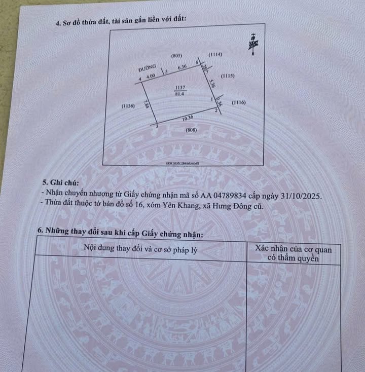 Đất Yên Khang, Vinh 81m² - Hướng Bắc, Giá 1.7 Tỷ, Sẵn Sàng Xây Dựng