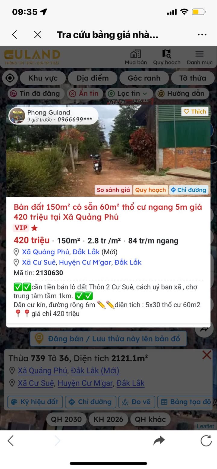 Đất nền Buôn Ma Thuột 150m² giá 420 triệu - Pháp lý rõ ràng!