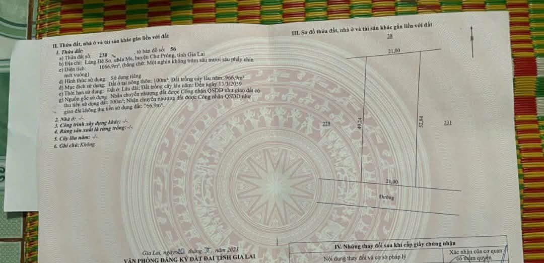 Đất Vàng Ia Boòng, Gia Lai - 1050m² Sổ TC Giá Chỉ 300 Triệu