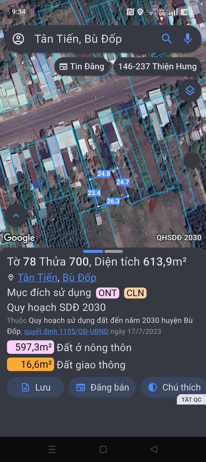 Nhà Riêng Xã Tân Tiến 613m² Giá Tốt Hiếm Có