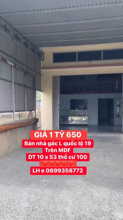 Nhà Mặt Tiền Quốc Lộ 19, Đăk Đoa - 530m², 4PN, 1.65 Tỷ