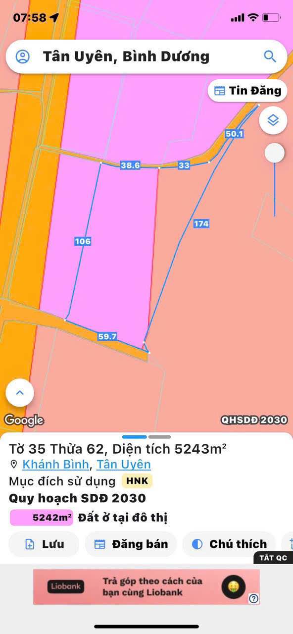 Đất SXKD 5000m² Khánh Bình, Tân Uyên - 2 Mặt Tiền, Giá Đầu Tư 20 Tỷ
