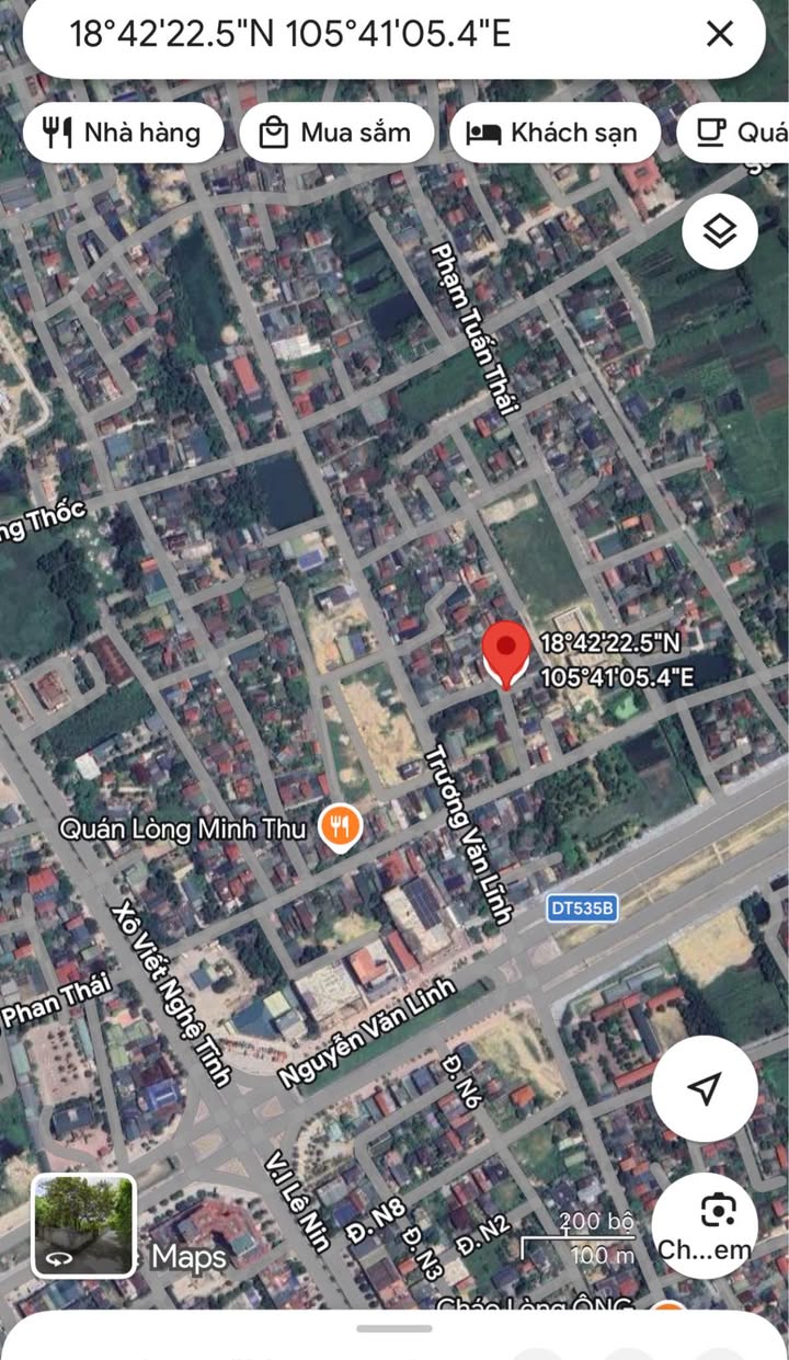 Đất Lô Góc Trương Văn Lĩnh, TP Vinh 63m² - Kinh Doanh Nhỏ Sẵn Sàng