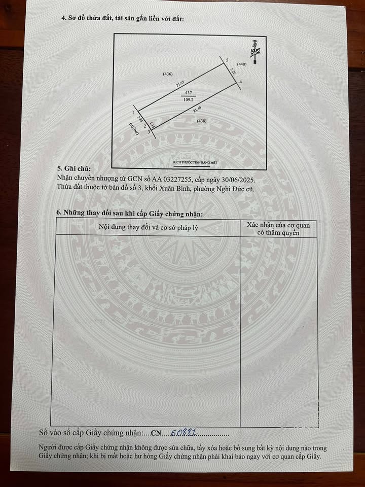 Bán đất Vinh Hưng 109m² - Đường ô tô tránh, gần trường Phan