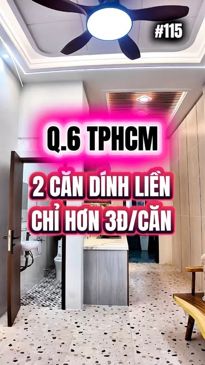 Nhà Quận 6 Phạm Văn Chí 60m² 6,3 tỷ - Sẵn sàng ở ngay