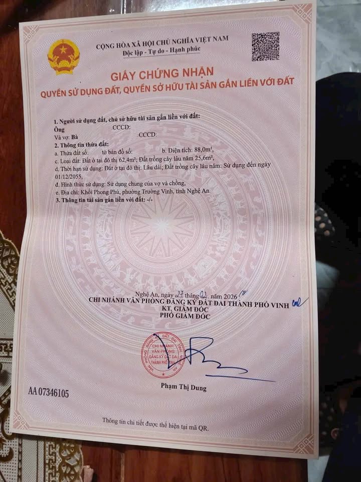 Bán Đất Hà Tĩnh 88m² - Ngay Đường Hòa Lộc, Sổ Đỏ Chính Chủ