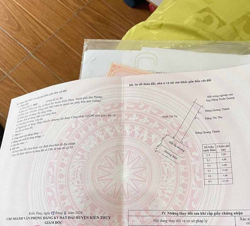 Đất nền Đoàn Xá, Kiến Thụy - 136m² Sổ Đỏ Trao Tay, Giá Đầu Tư 3.2 Tỷ