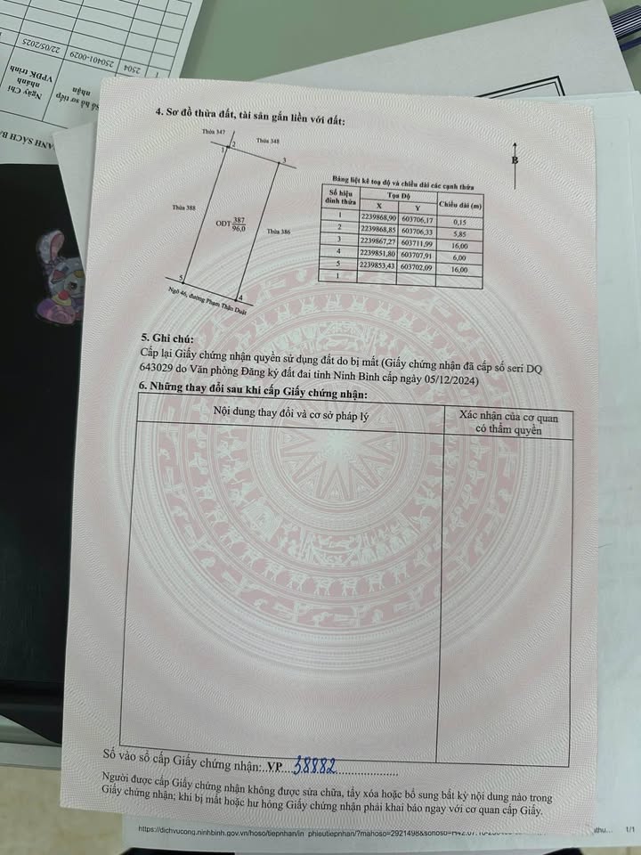 Nhà 3 Tầng Mới Xây Ngõ 46 Phạm Thuật Duật, Nam Định - 96m² Giá 6 Tỷ
