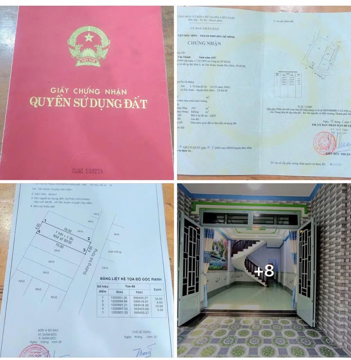 Nhà 1 Trệt 1 Lầu Hóc Môn - 64m² Sổ Hồng Chung, Ô Tô Vào Nhà