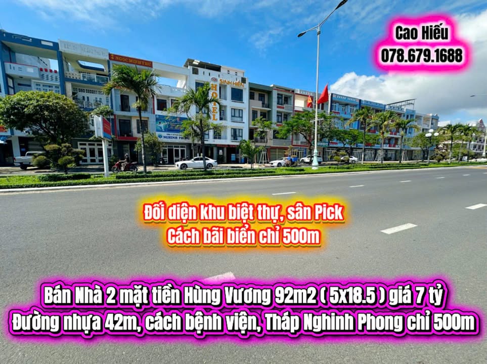 Nhà 2 Mặt Tiền Hùng Vương, Tuy Hòa - 92m² Kinh Doanh Đắc Lộc 7 Tỷ