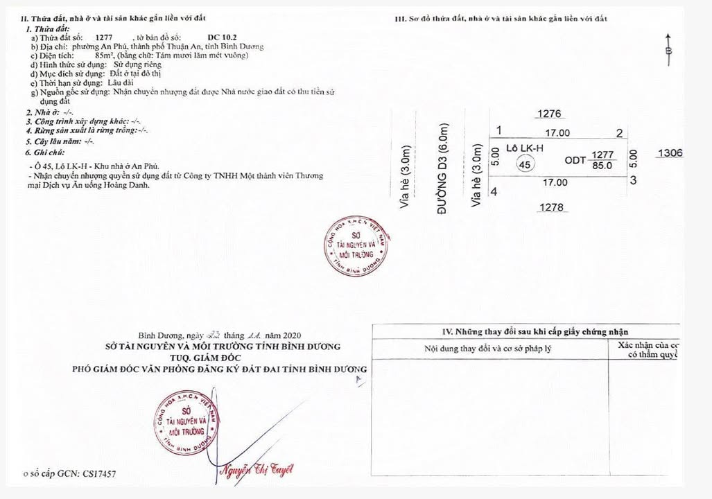 Đất nền KDC An Phú 80m² - Sổ đỏ chính chủ, 3.5 tỷ