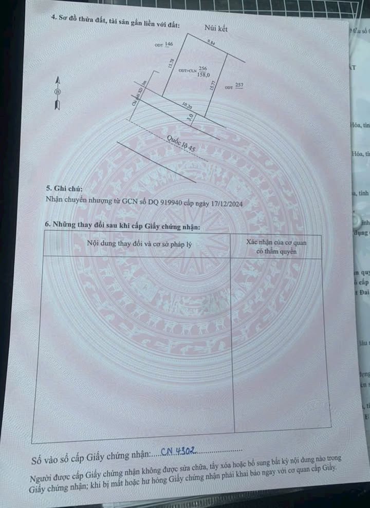 Đất Nền Mặt Tiền QL45 Thanh Hóa 158m² - Kinh Doanh Đa Ngành