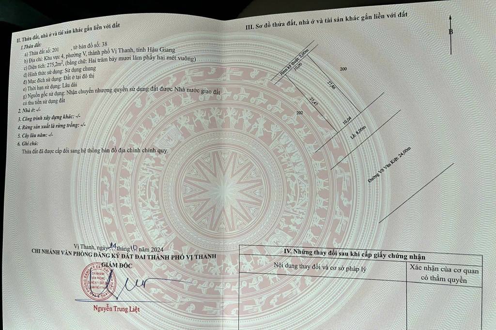 Bán Nền Vị Thanh 270m² Đường Võ Văn Kiệt - Ngay Trung Tâm Hành Chính