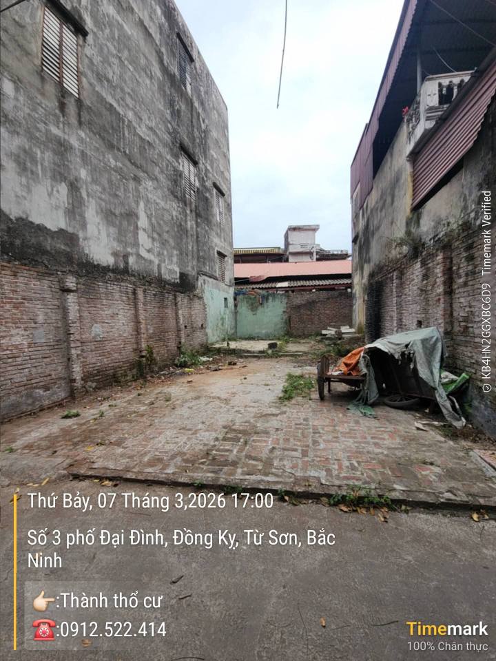 Đất thổ cư 82m² Đồng Kỵ, Từ Sơn - Ô tô vào tận đất, chỉ 2.2 tỷ