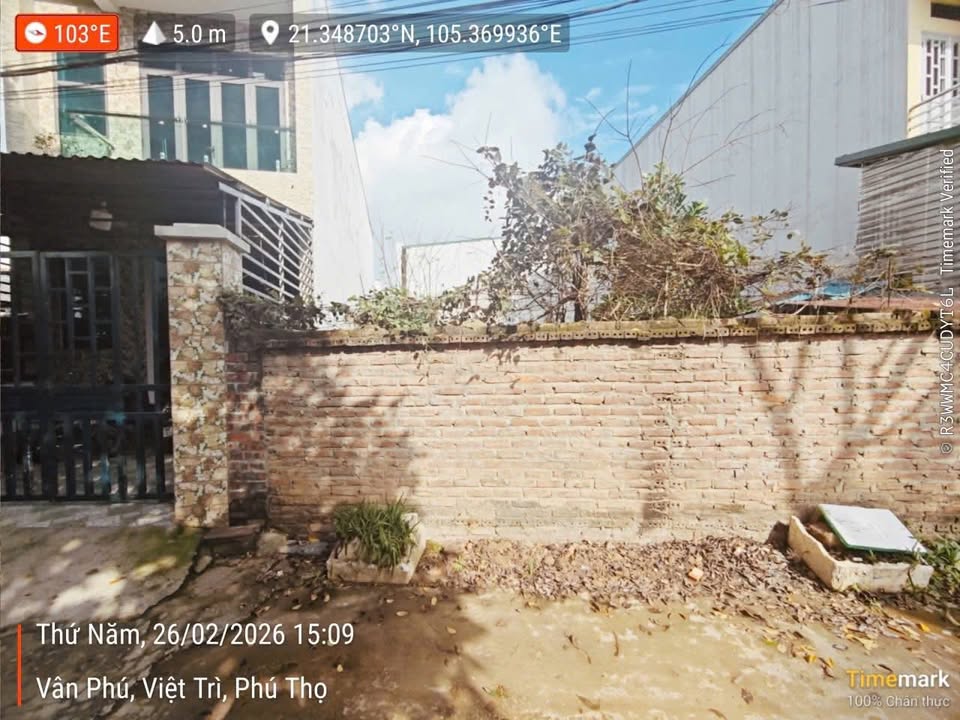 Đất nền Việt Trì 111m² - Sổ đỏ thổ cư, gần BV Việt Đức