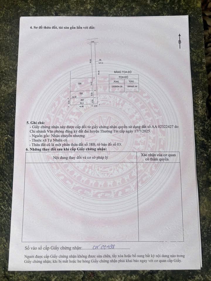 Đất Tự Nhiên Thường Tín 83.3m² - Ô tô vào tận nơi, gần chợ & UBND