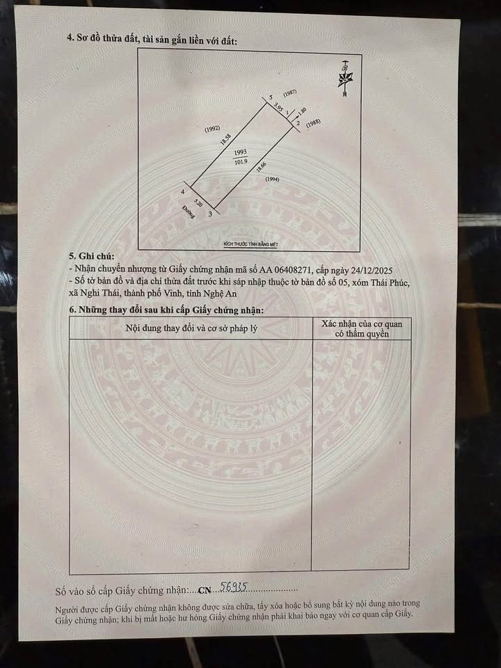 Đất nền Hưng Lộc, TP Vinh 101.9m² - Tiềm năng tăng giá mạnh!