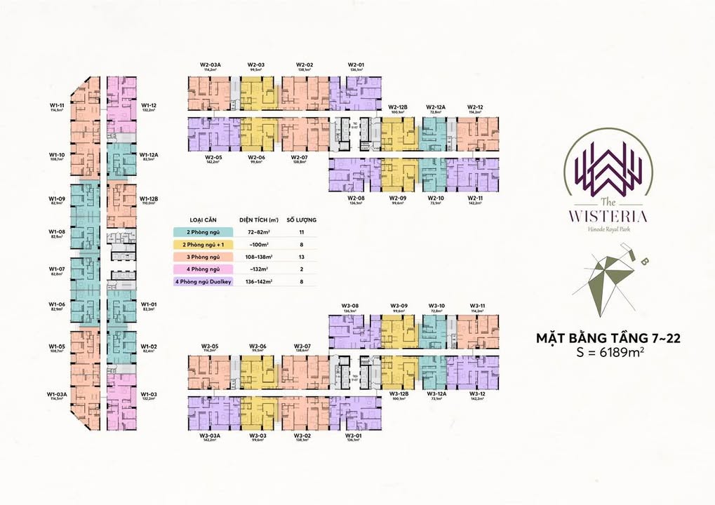 Căn hộ Wisteria Hoài Đức 83m² 6.25 tỷ - Giá tốt hiếm có!