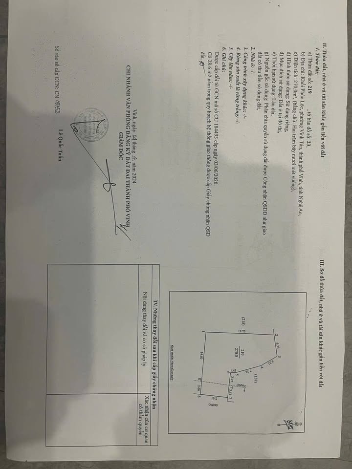 Nhà 270m² Đường Nguyễn Khuyến, TP Vinh - An cư Lạc nghiệp