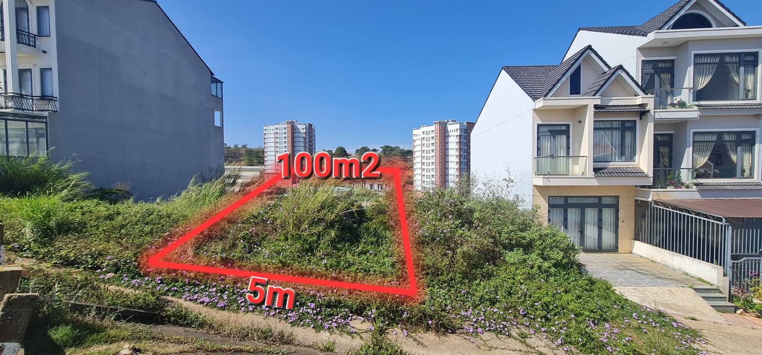 Đất nền P7 Đà Lạt 100m² giá 4.5 tỷ - Sổ đỏ thổ cư đường ô tô