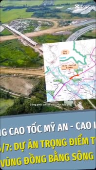 Đất nền góc 2 mặt tiền Đô thị Đông Mỹ An - Tháp Mười, 183.6m²