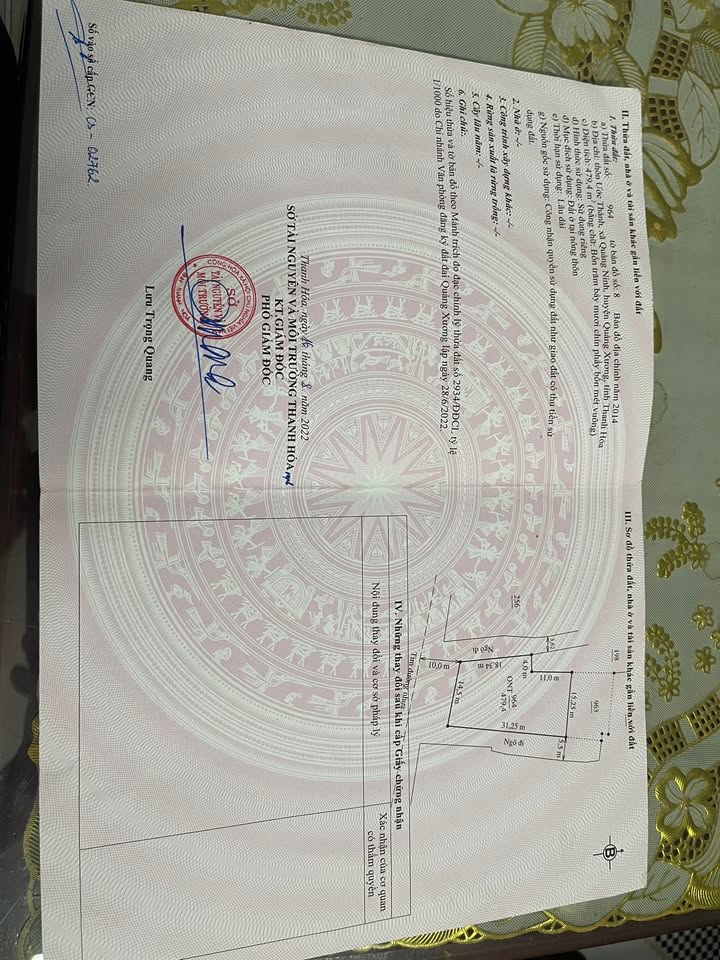 Đất nền Quảng Xương, Thanh Hóa 210m² - Sổ đỏ chính chủ