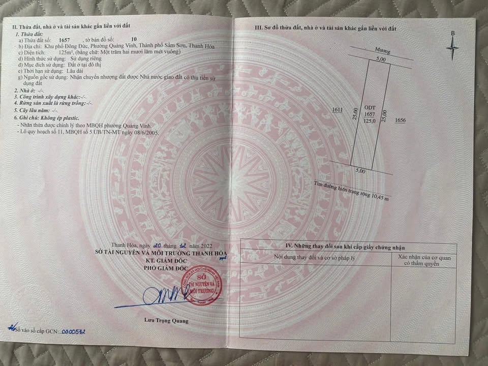 Đất nền Nam Sầm Sơn 125m² Hơn 2 tỷ - Sổ đỏ chính chủ